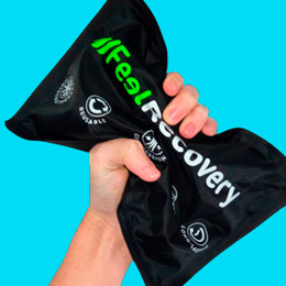 Feel Recovery - Reusable gel ice packs for elbow and arm with compression strap