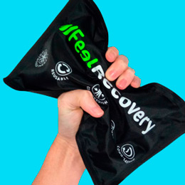 Feel Recovery - Reusable gel ice packs for back and shoulders with compression strap