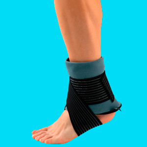 Feel Recovery - Reusable gel ice packs for ankle and foot with compression strap